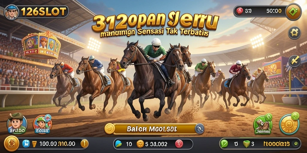 Tangkapan layar gameplay balapan yang menegangkan di 3126SLOT.