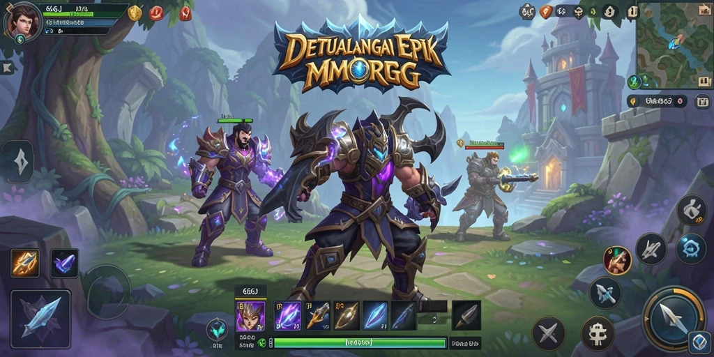 Screenshot gameplay menampilkan aksi seru dalam dunia MMORPG 666J.