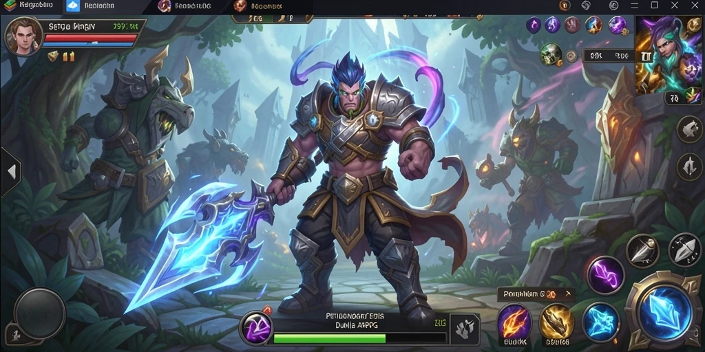 Tampilan gameplay seru dalam dunia petualangan ARPG.