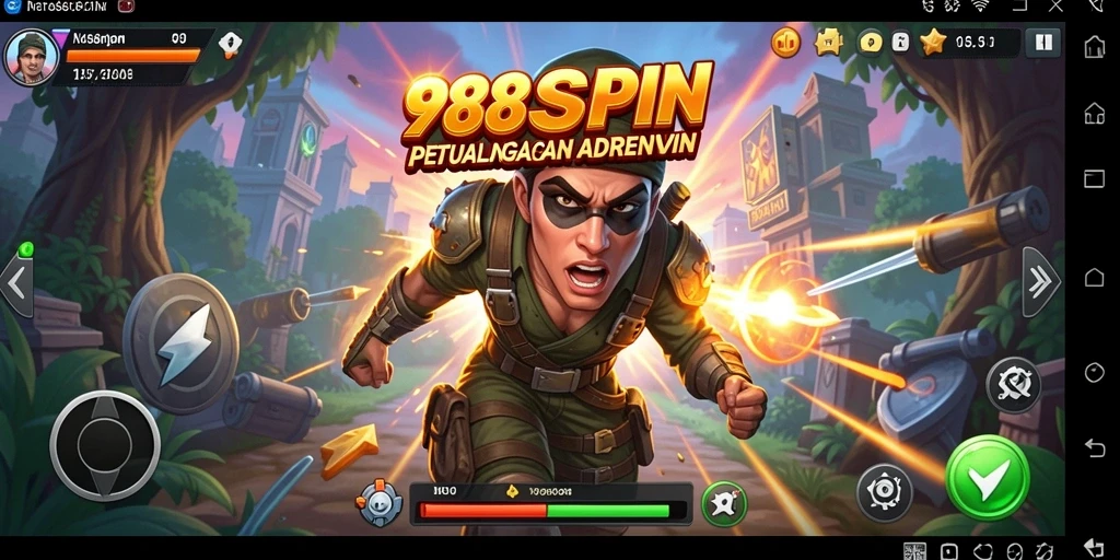 Tangkapan layar gameplay 988SPIN yang menampilkan aksi petualangan yang seru.
