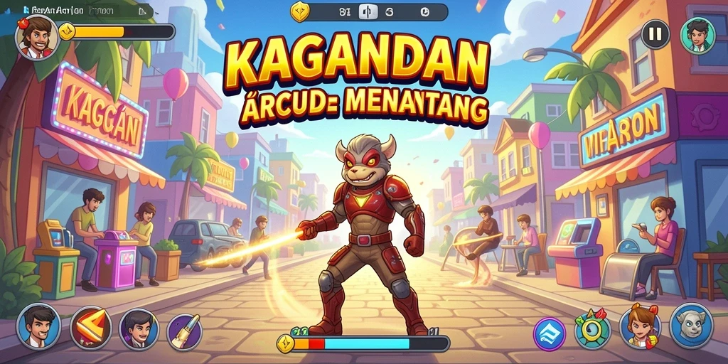 Tangkapan layar gameplay KAGANDAN yang menggambarkan aksi seru.
