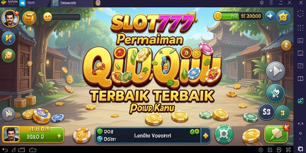 Tampilan gameplay seru SLOT777 dengan suasana QiuQiu yang menarik.